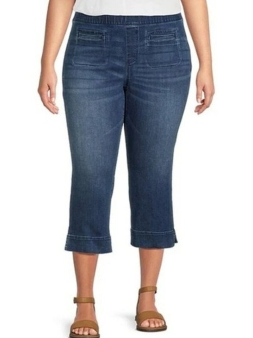 Westbound High Rise Skinny Crop Jeans Size 24W New Women's Plus Size Casual